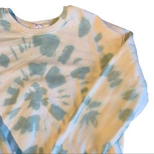 Time and Tru Blue Tie Dye Crew Neck